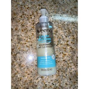 Used Aveeno Calm + Restore Nourishing Oat‎ Cleanser For Sensitive Skin 7.8 oz